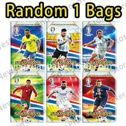 288/55pcs Football Card Stars World C Ronaldo, Mar Messi, Stars Flash Card Collection 3D Football Card Album