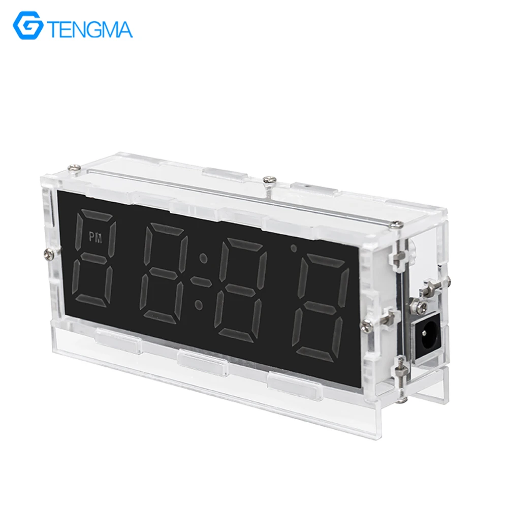 Colorful Digital Clock Kit LED Digital Tube Display Alarm Clock Temperature Microcontroller DIY Electronic Production