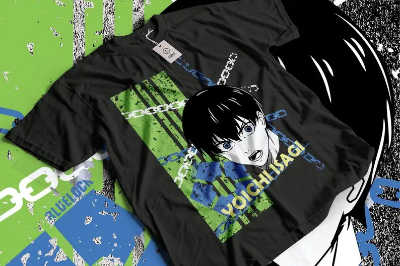 Yoichi Isagi Blue Lock Anime Gift Shirt Meguru Bachira All Size 100 Cotton