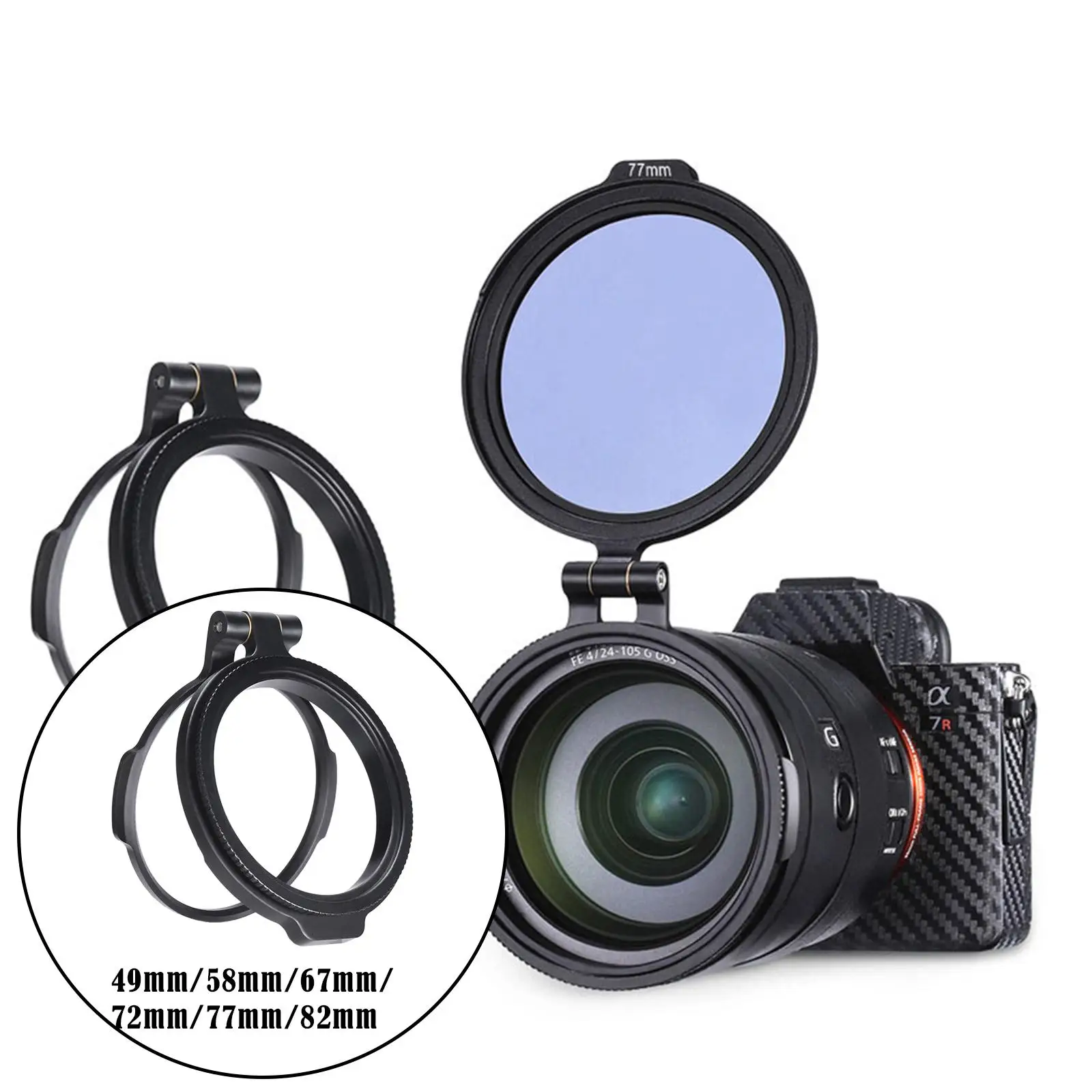 ND Filter Ring Adapter Quick Release Switch Mount Clip für DSLR-Kamera