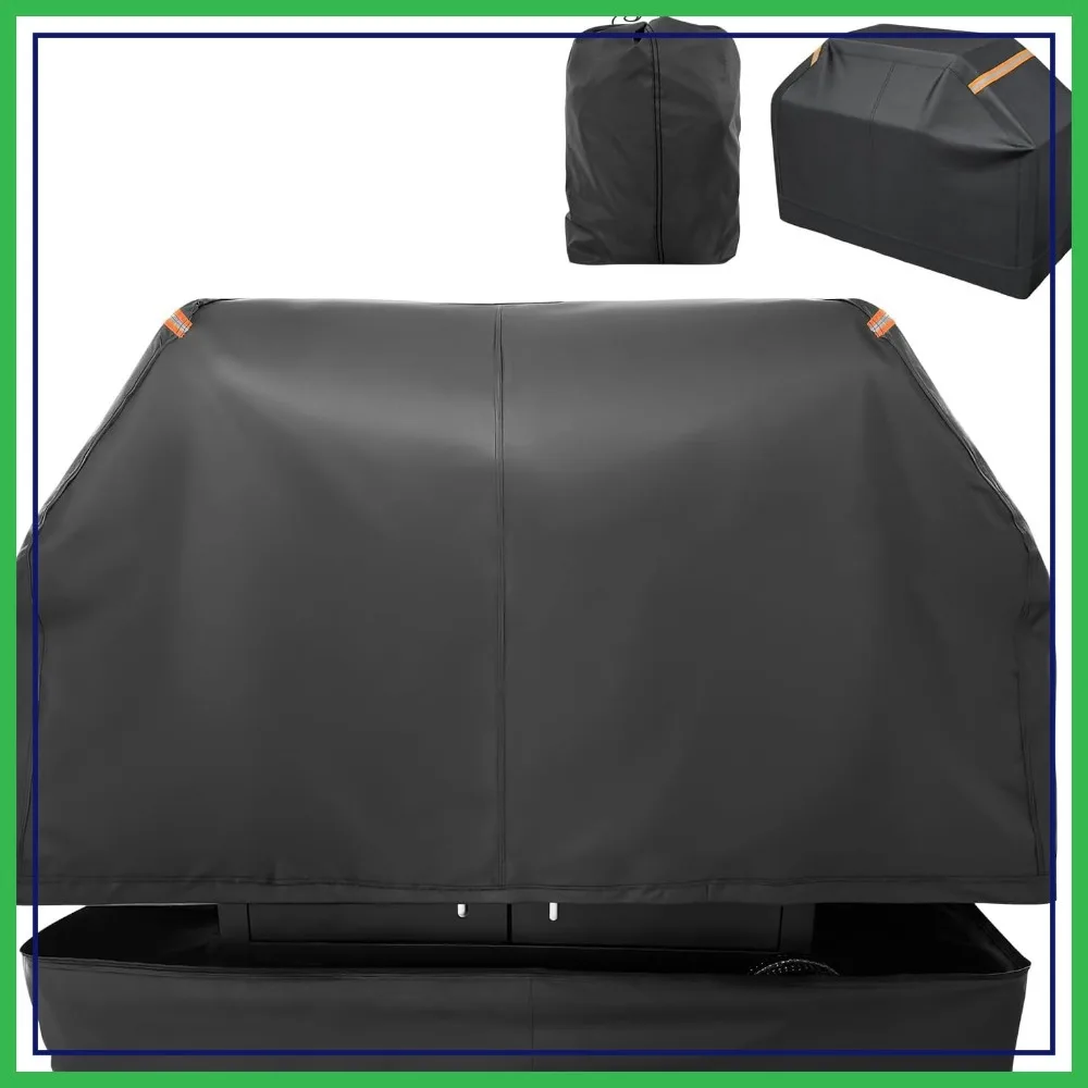 Fully Enclosed Grill Cover 60 Inch Heavy Duty 600D Waterproof BBQ Cover Outdoor