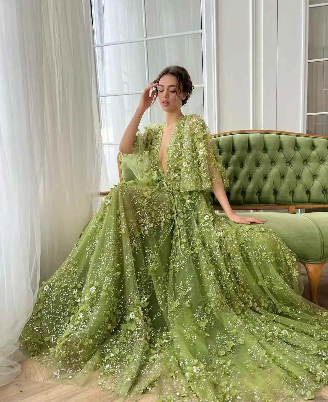 

African Groom Lace Fabric 2025 High Quality French Sequins Lace Fabric 3D Flower Nigerian Lace Fabric For Wedding Party Dress