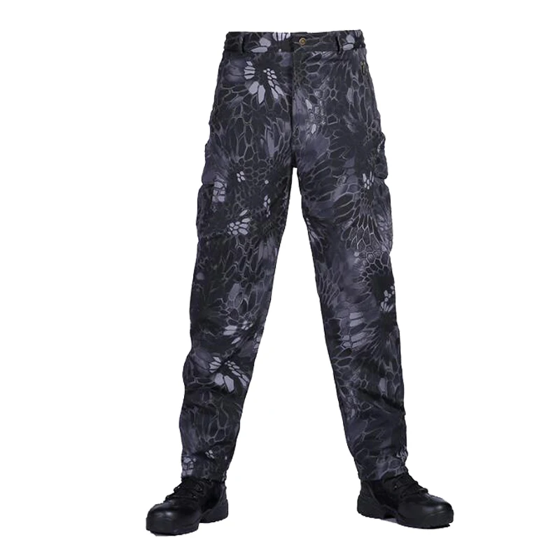 Tactical TAD Softshell Waterproof Sport Trousers Men Hiking Caming Pants Outdoor Hunting Camouflage Pants