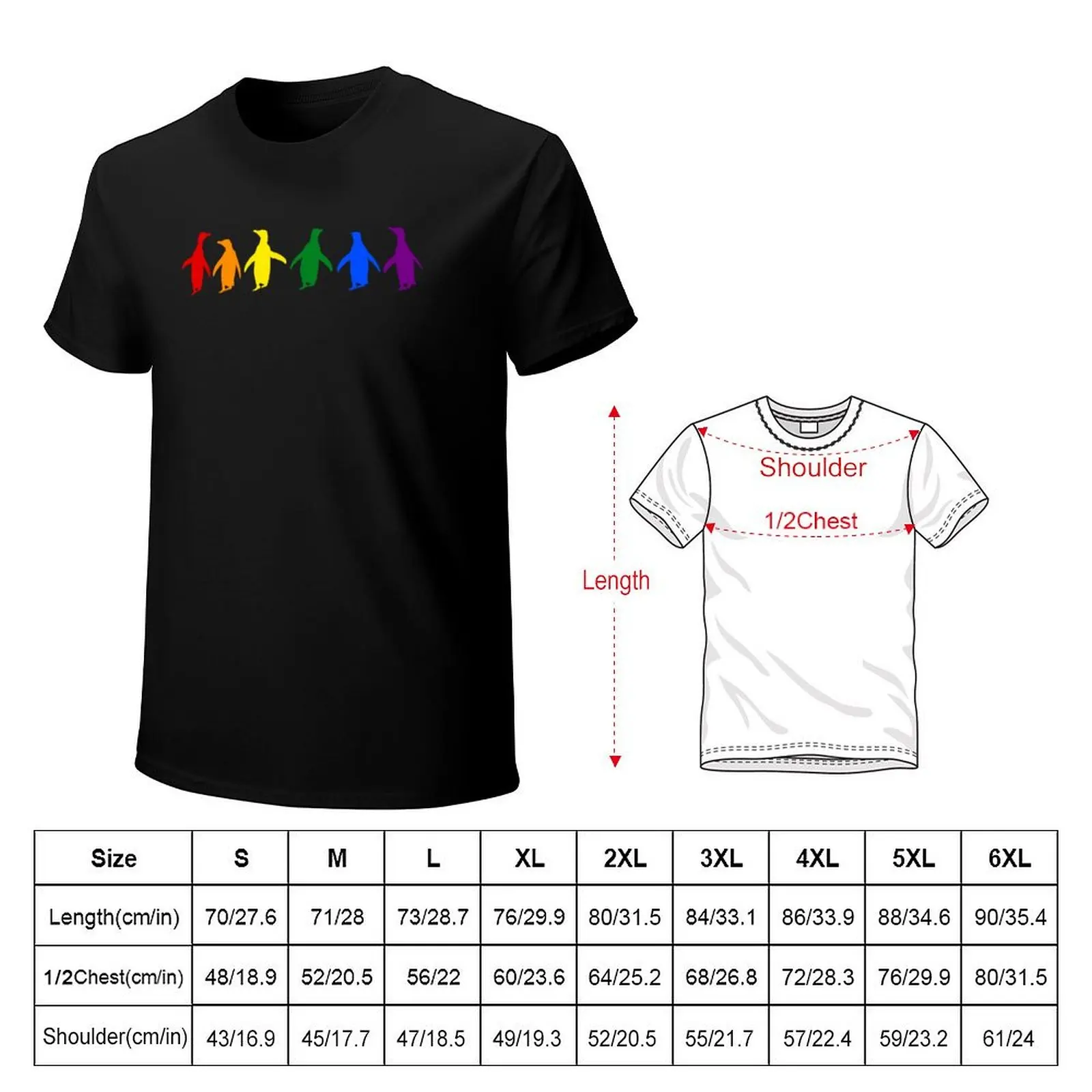 Blue #0F1D7B background LGBTQI+ Pride Penguins LGBT LGBTQ T-Shirt cotton t shirt pack T-Shirt