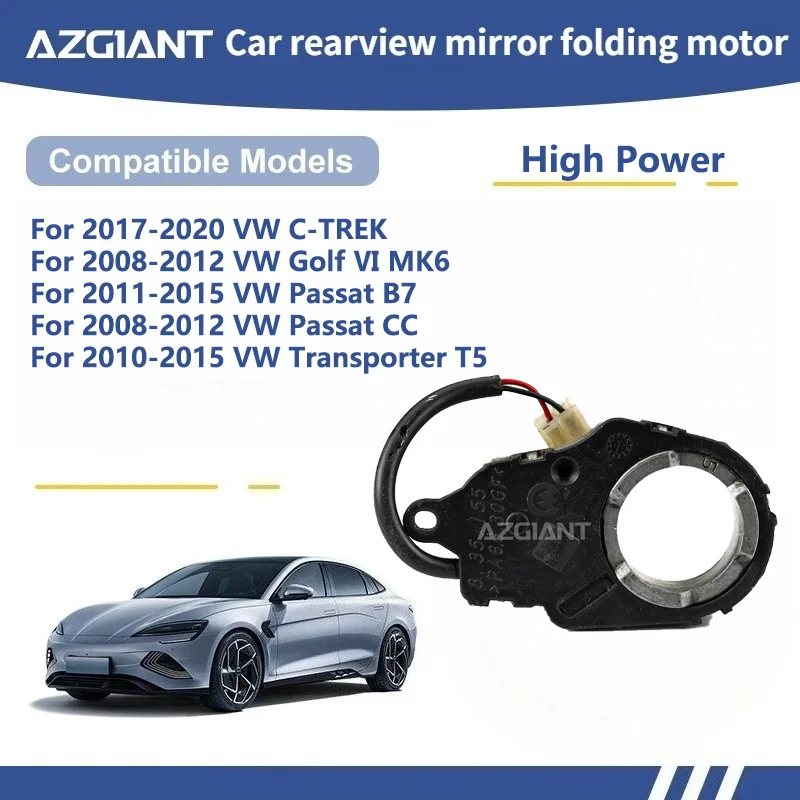 

AZGIANT For VW C-TREK/Golf Ⅵ MK6/Passat B7/Passat CC/Transporter T5 Car Wing Mirror Authentic Folding Motor Power Assembly R/L