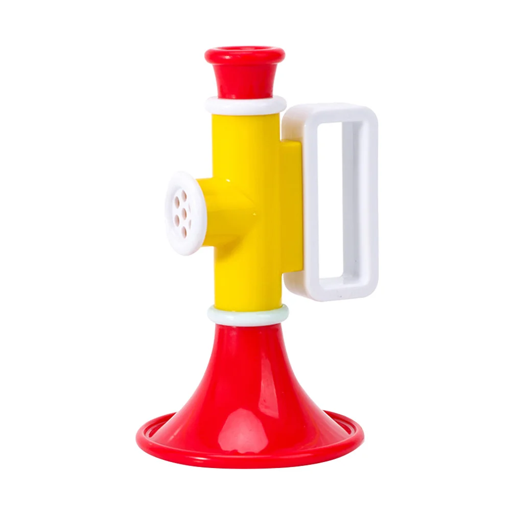 1 szt. Lekka plastikowa trąbka dla dzieci, kreatywny instrument muzyczny, dmuchana zabawka edukacyjna, kolorowa trąbka.