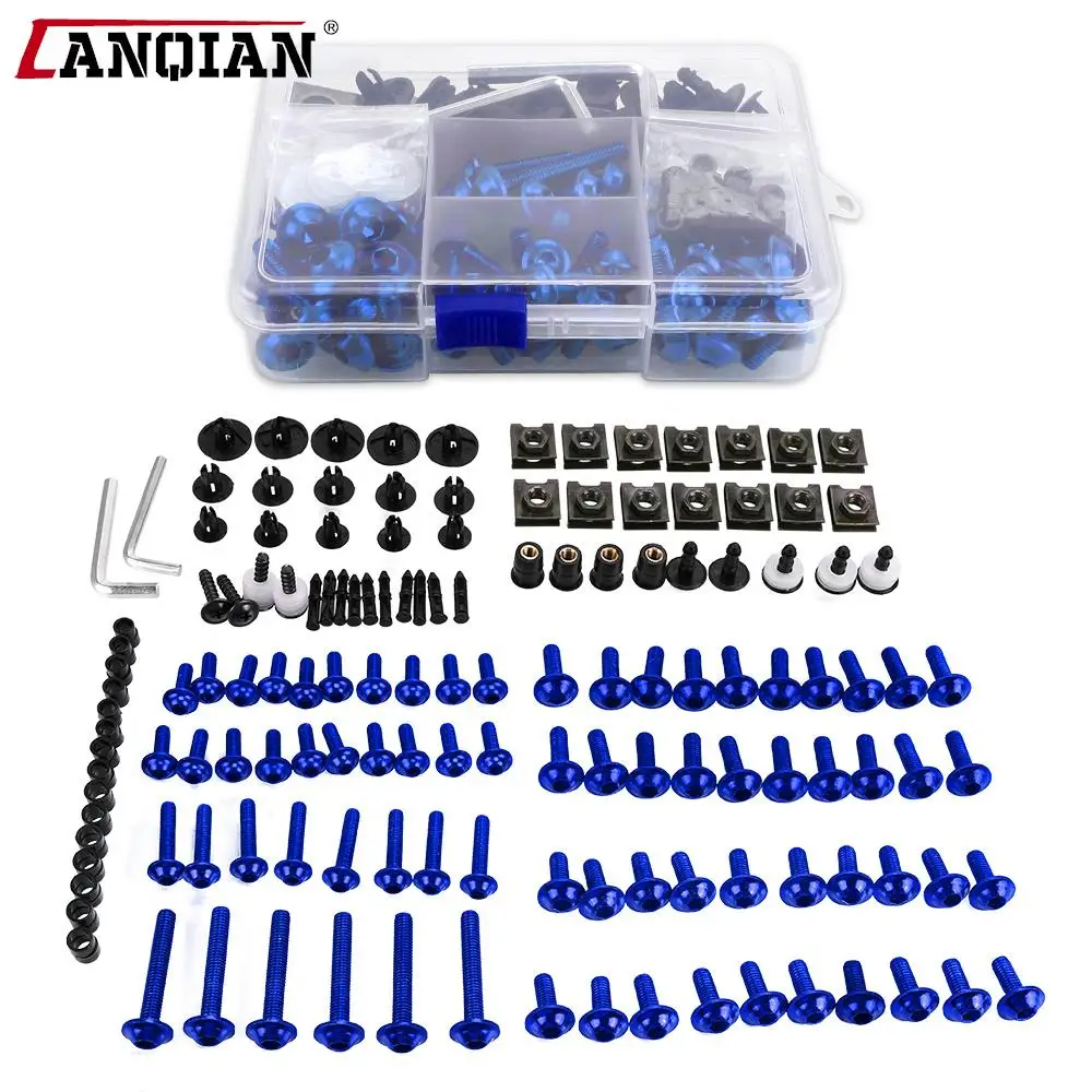 

Universal For YAMAHA YZF R1 R15 R25 YZF-R3 R6 R125 R15 R25 MT03 MT07 MT10 MT-09 MT-07 Motor CNC Full Fairing Bolt Kits Screws