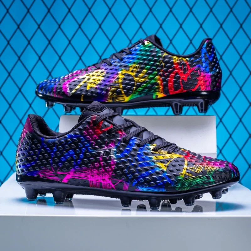 

Original Football Boots Turf Training Field Artificial Grass TF/FG Five-a-side Soccer Shoes Childrens Football Shoes for Kids