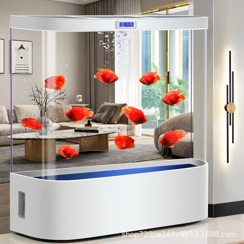 No water change automatic filter cycle medium and large living room household floor air goldfish tank aquarium