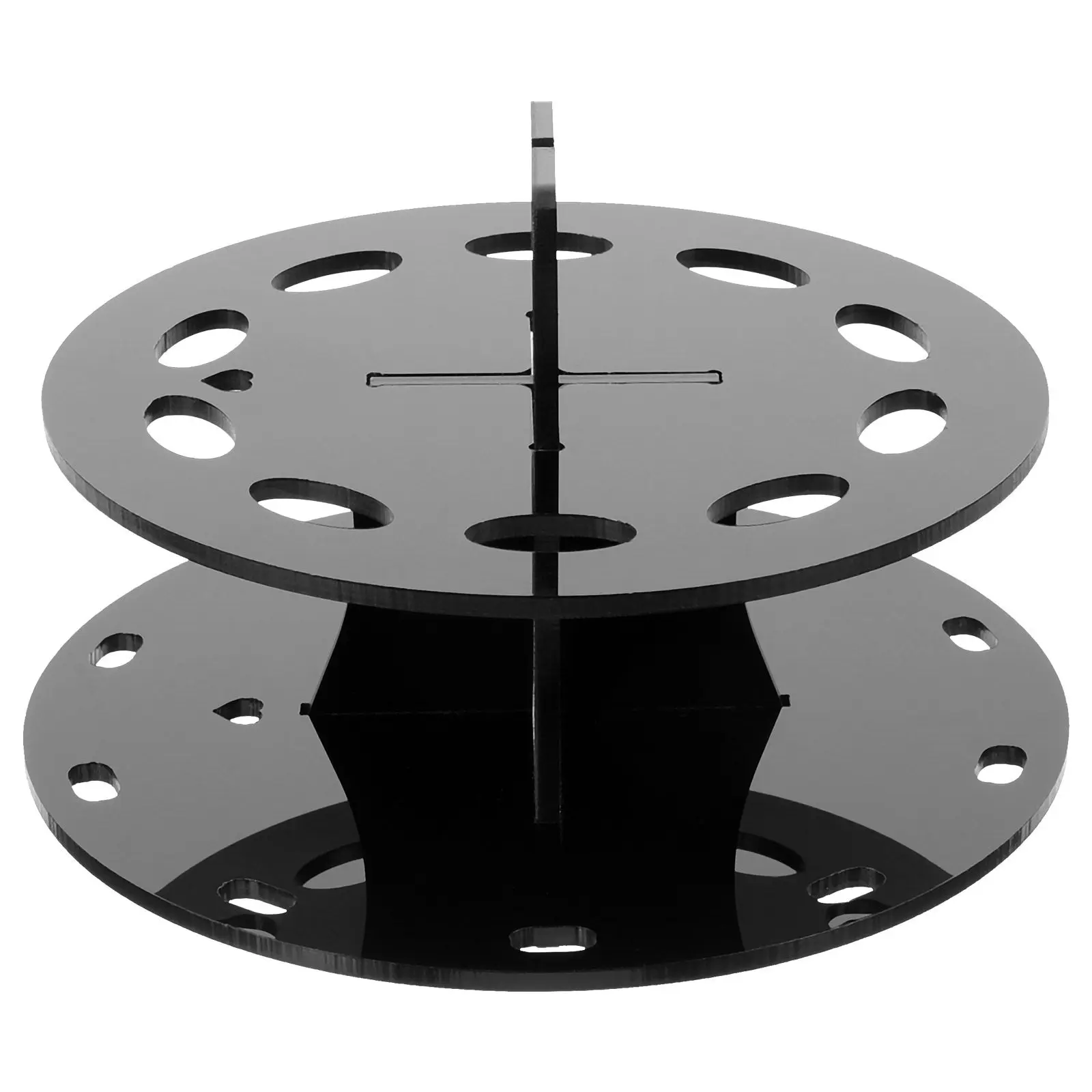 Tree-Shape Makeup Brush Drying Holder 10-Hole Solid Acrylic Stand for Fast Drying Clean Storage and Stylish Vanity Organization