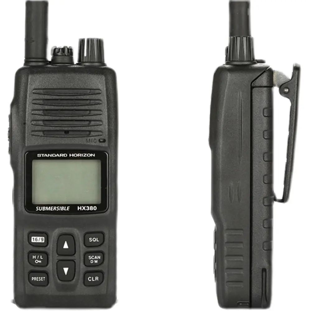 HX380 Standard Horizon Explosion Proof VHF Waterproof Marine Radio Handheld Waterproof Commercial Walkie Talkie