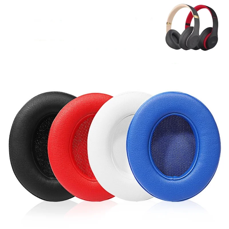 Сменные амбушюры для проводных и беспроводных наушников Beats Studio 2, мягкая белковая кожа/шумоизоляционная пена с эффектом памяти