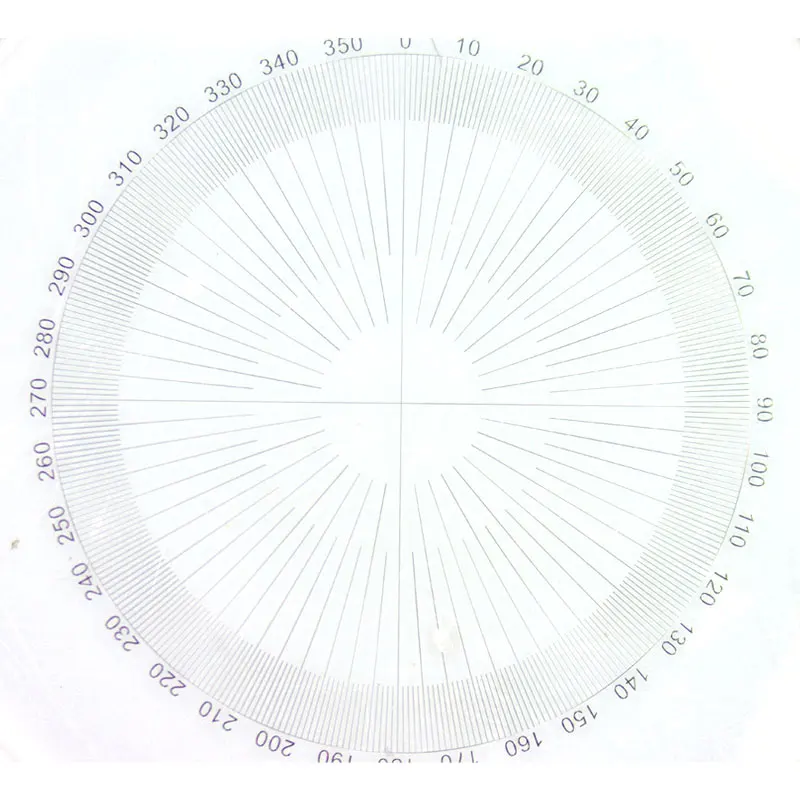 Microscope Eyepiece Angle Indexing Micrometer Dia. 20.4mm Optical Glass Scale Ruler Microscope Gauge Angle Measurement tool