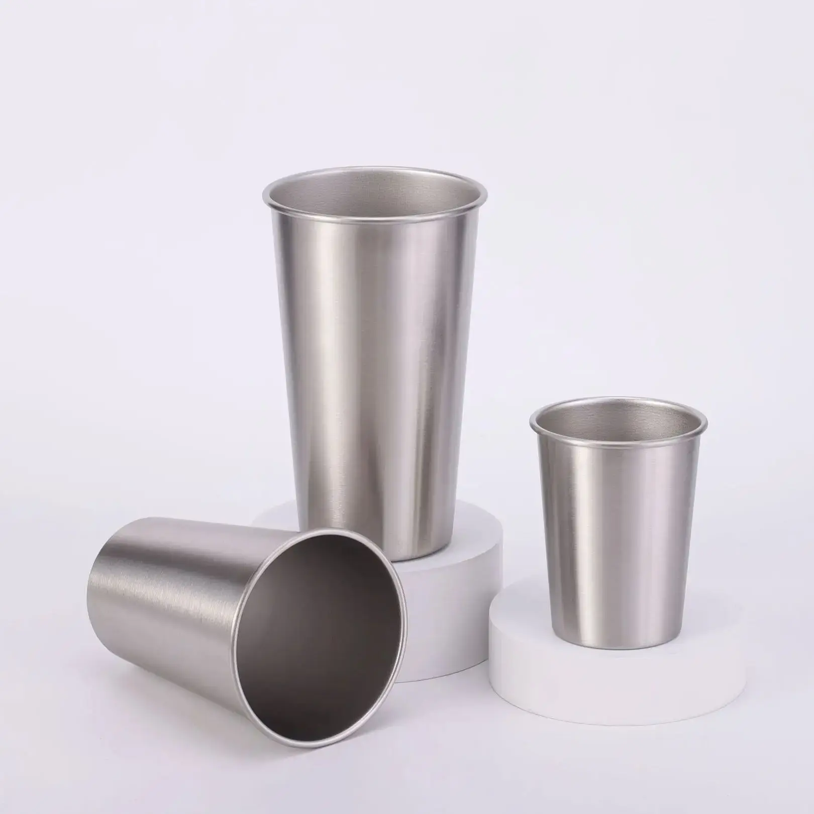 70-330ml Cheap Steel Beer Glass Water Cup Camping Steel Spirit Cups