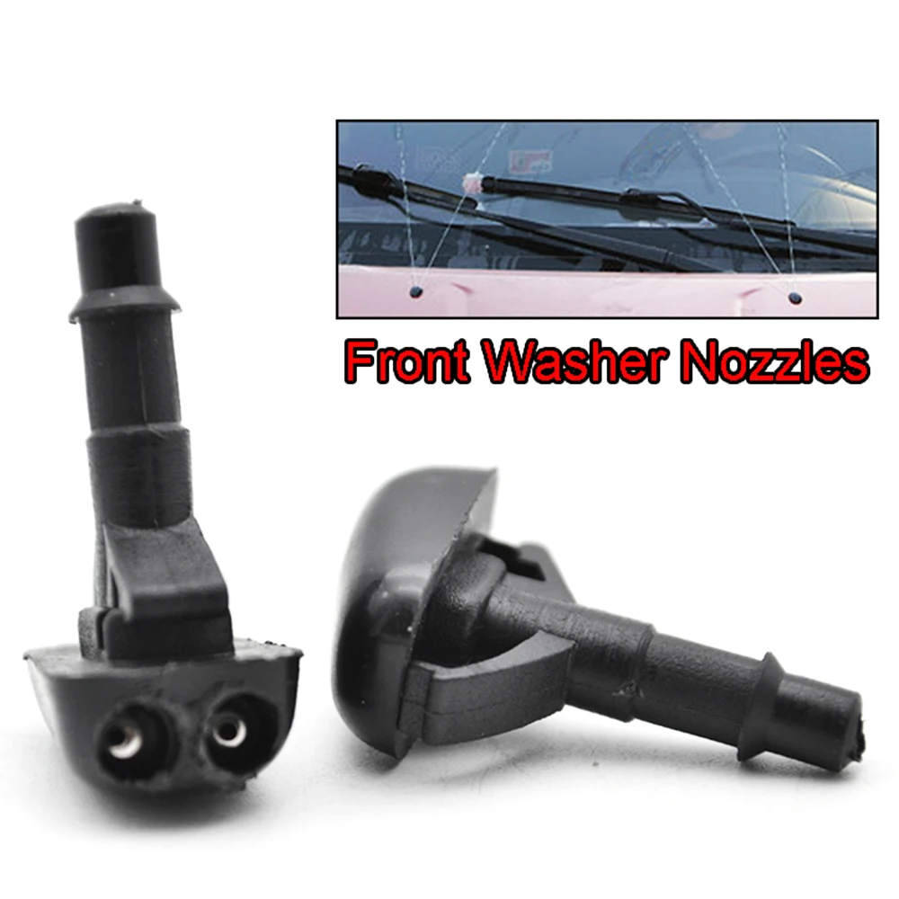 2Pcs Front Windshield Wiper Washer Jet Nozzle For Mitsubishi Pajero V31 V33 V73 Colt L200 Lancer Strada Eclipse 3000GT Carisma