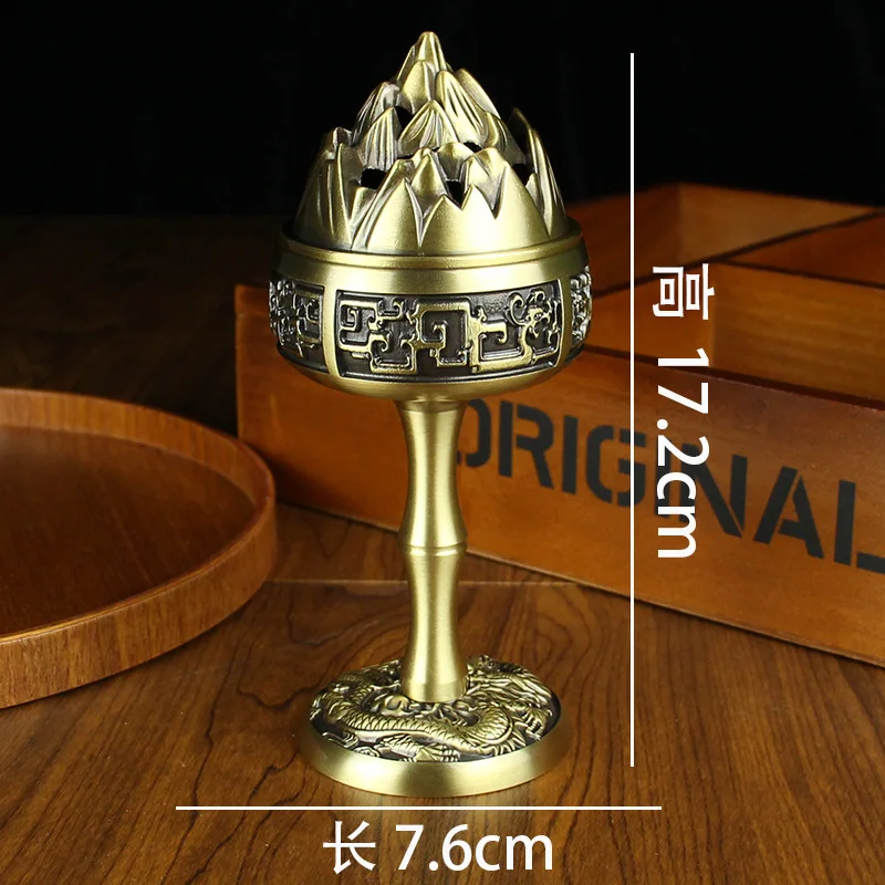 Brass Boshan Incense Home Study Room Aromatherapy Burner Metal Copperware Pure Copper Ornament Craft Wholesale Gift