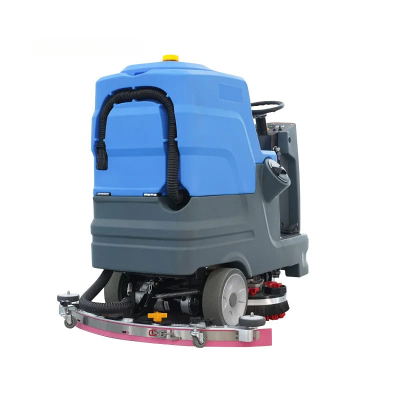 M6 Electric High Quality Ride-On Industrial Floor Scrubber Suction High Efficiency Cleaning Machine For Gym Wood Floors
