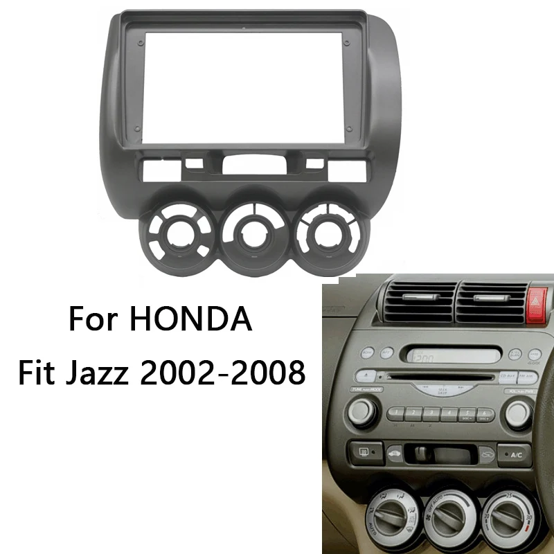 2 Din Android Head Unit Car Radio Frame Kit HONDA Fit Jazz 2002-2008 Auto Stereo Dash Plastic Panel Fascia Trim Bezel Faceplate