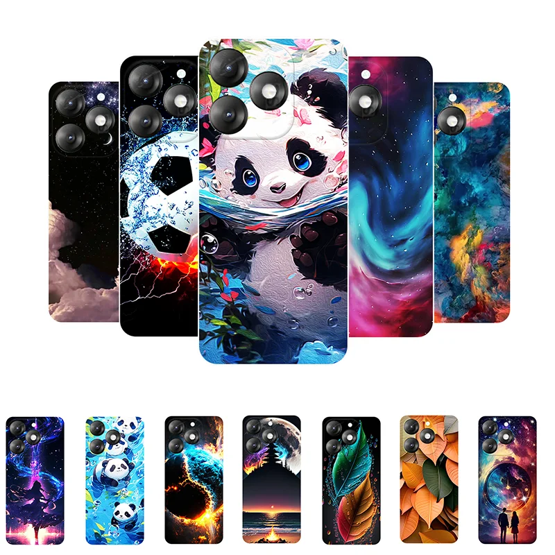 Cases For Itel A70 A665L Cute Panda Shockproof Silicone Cover For Itel A70 A 70 Bumper ItelA70 Coque Funda