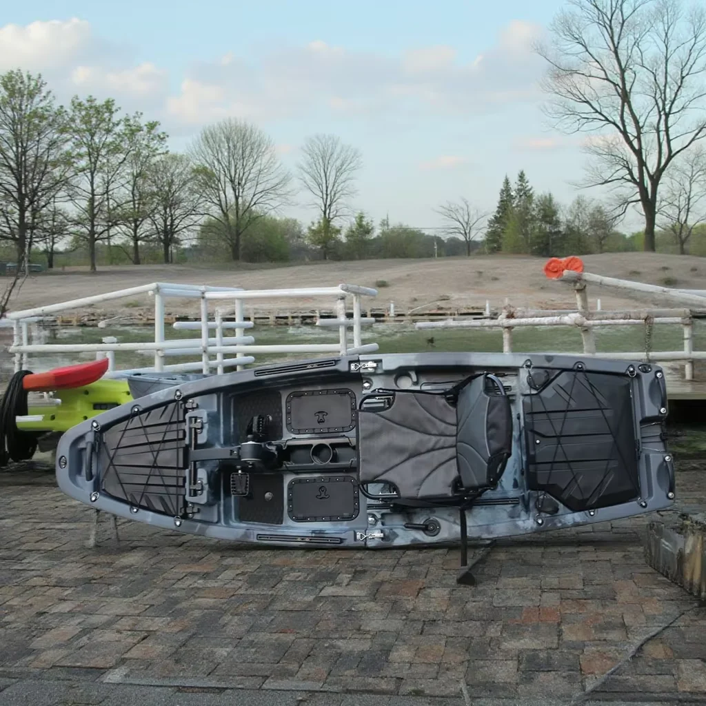 

Модульный педальный привод для одного человека, 9,3 фута, морской каяк, материал корпуса из HDPE с пропеллером для рыбалки, реки