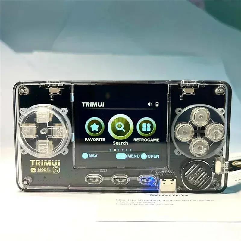 

Ручной игровой автомат Trimui Model S, 2-дюймовый Ips-экран, мини- чрезвычайно компактный ностальгический портативный игровой автомат-N33R