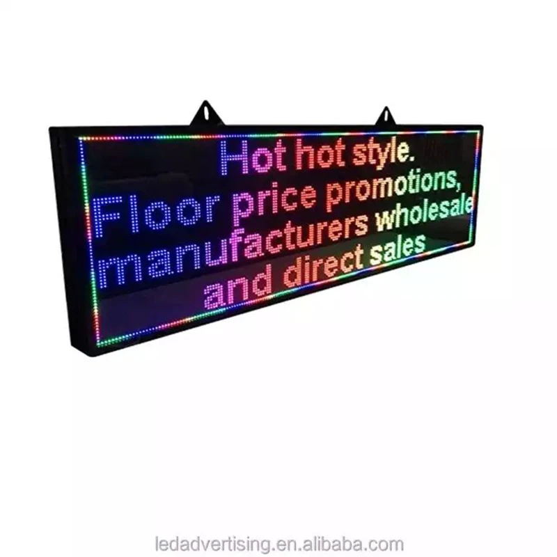 Outdoor Full Color LED Display Board for Business Store Advertising Programmable Scrolling