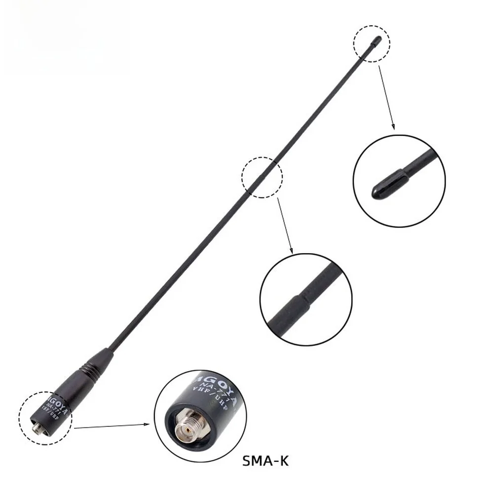 Flexible Dual Band For Antenna 2.15dBi Gain For SMA Female Connector VHF UHF 136-174 400-480MHz For Walkie For Talkie For NA-771