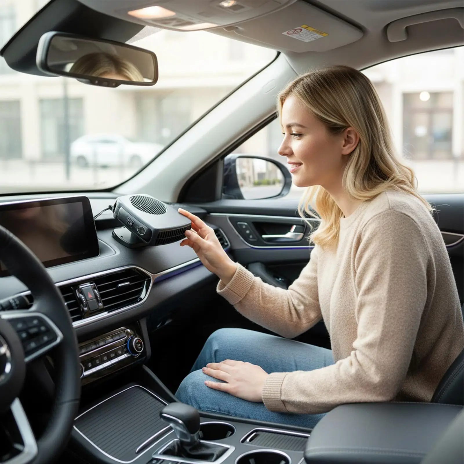 

Обогреватель для автомобиля, 200 Вт, обогреватель пространства, обогреватель с вращением на 360 градусов, автомобильный обогреватель для автофургона, приборной панели, зимний кемпинг, в помещении