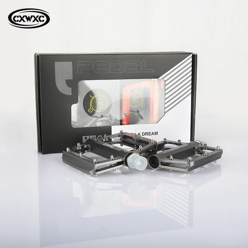 

CXWXC Велосипедная педаль Цельный алюминиевый сплав с ЧПУ Сверхлегкое уплотнение Du Подшипник MTB Шоссейный велосипед Двусторонние противоскользящие детали педали