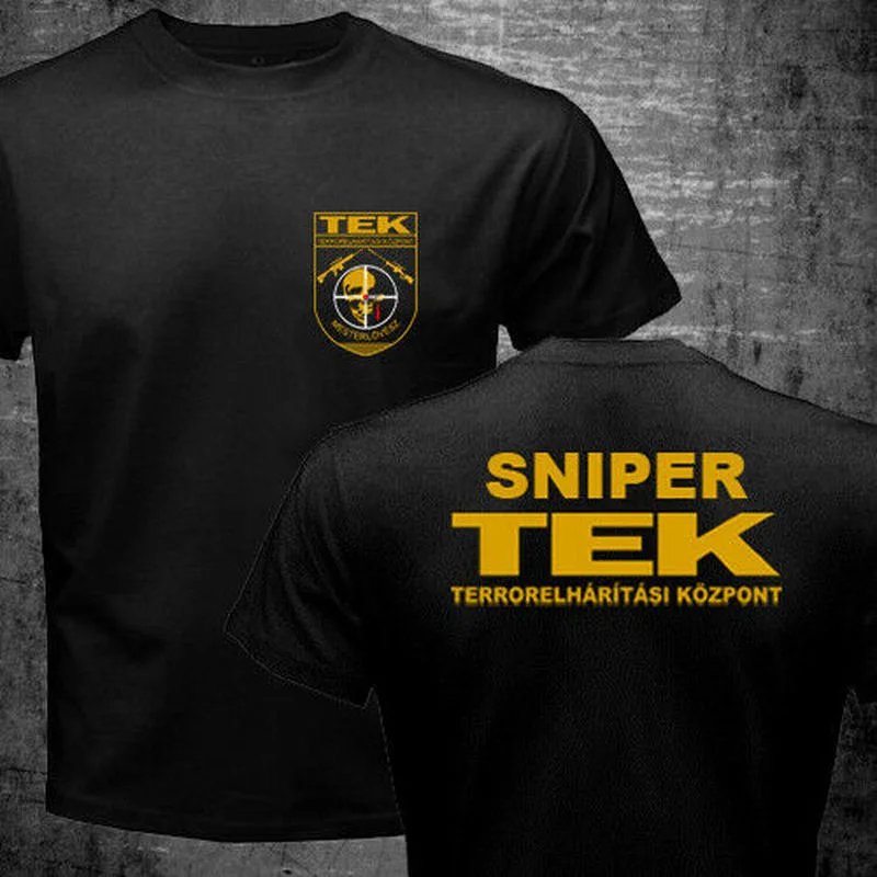 Rare Sniper Hungary TEK Special Force Counter Terrorist Unit Men T-shirt Short Sleeve Casual Cotton O-Neck T Shirt