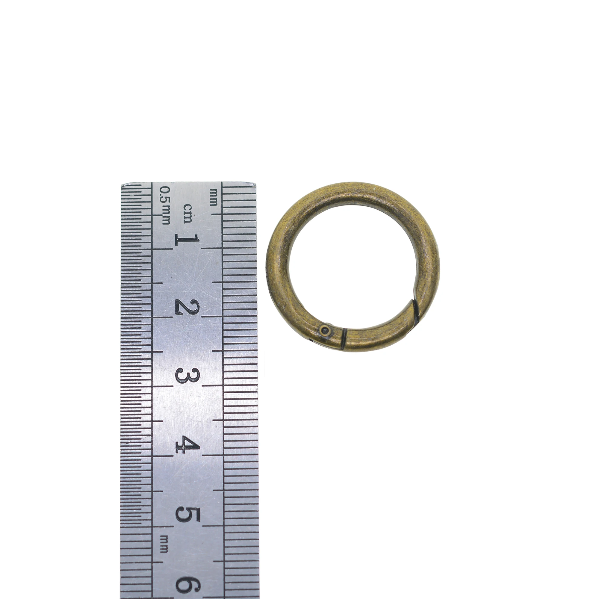 10 Pcs Small Bronze Alloy Snap Spring Clips