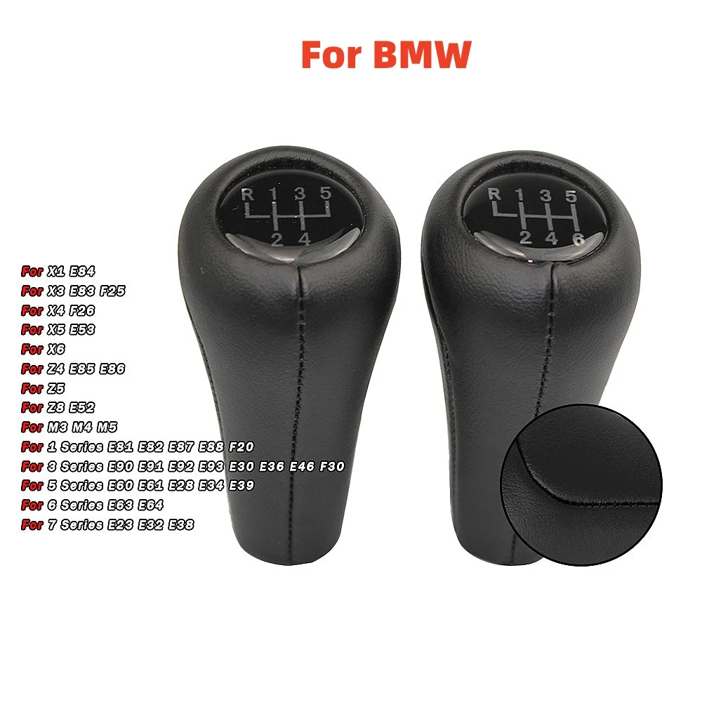 

Для BMW 1 3 5 6 серии E30 E32 E34 E36 E39 E46 E53 E60 E61 E63 E81 E82 E90 5/6 скоростей ручная автомобильная ручка переключения передач