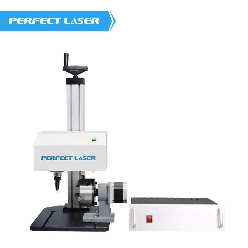 

Perfect Laser-HOT SALE Character Letter Serial Number Date DOT PEEN marking machine with a rotary flat and curved surface