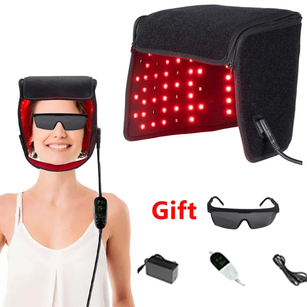 

ZONGKUNG 215Pcs Leds Red&Infrared Light Cap for Thinning,Hair Growth Hat Device Hair Loss Hair Regrowth Scalp Relaxation Massage