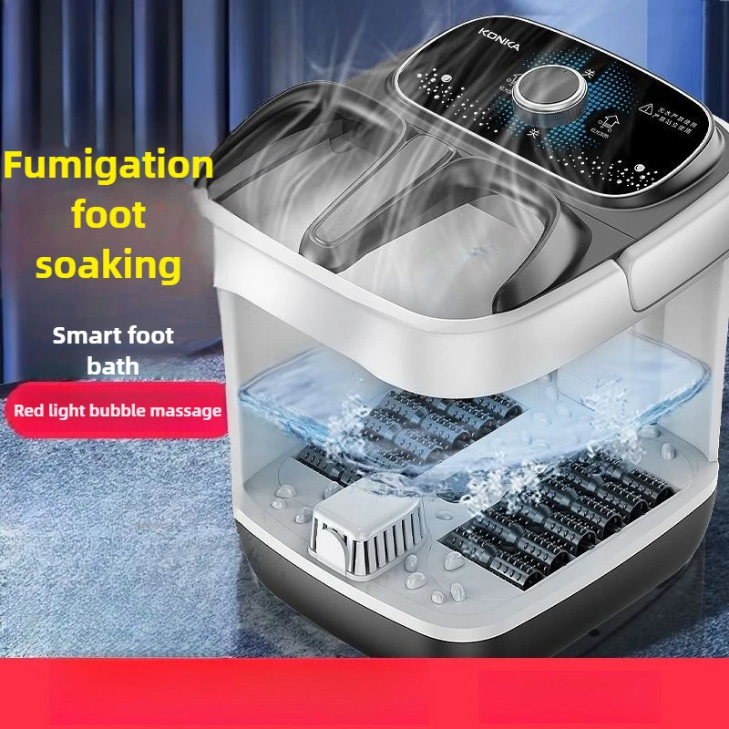 Masajeador de baño eléctrico para pies, Spa con calefacción, sincronización de amasado, Control Digital de temperatura, alivia la presión, relajación, cuidado de la salud