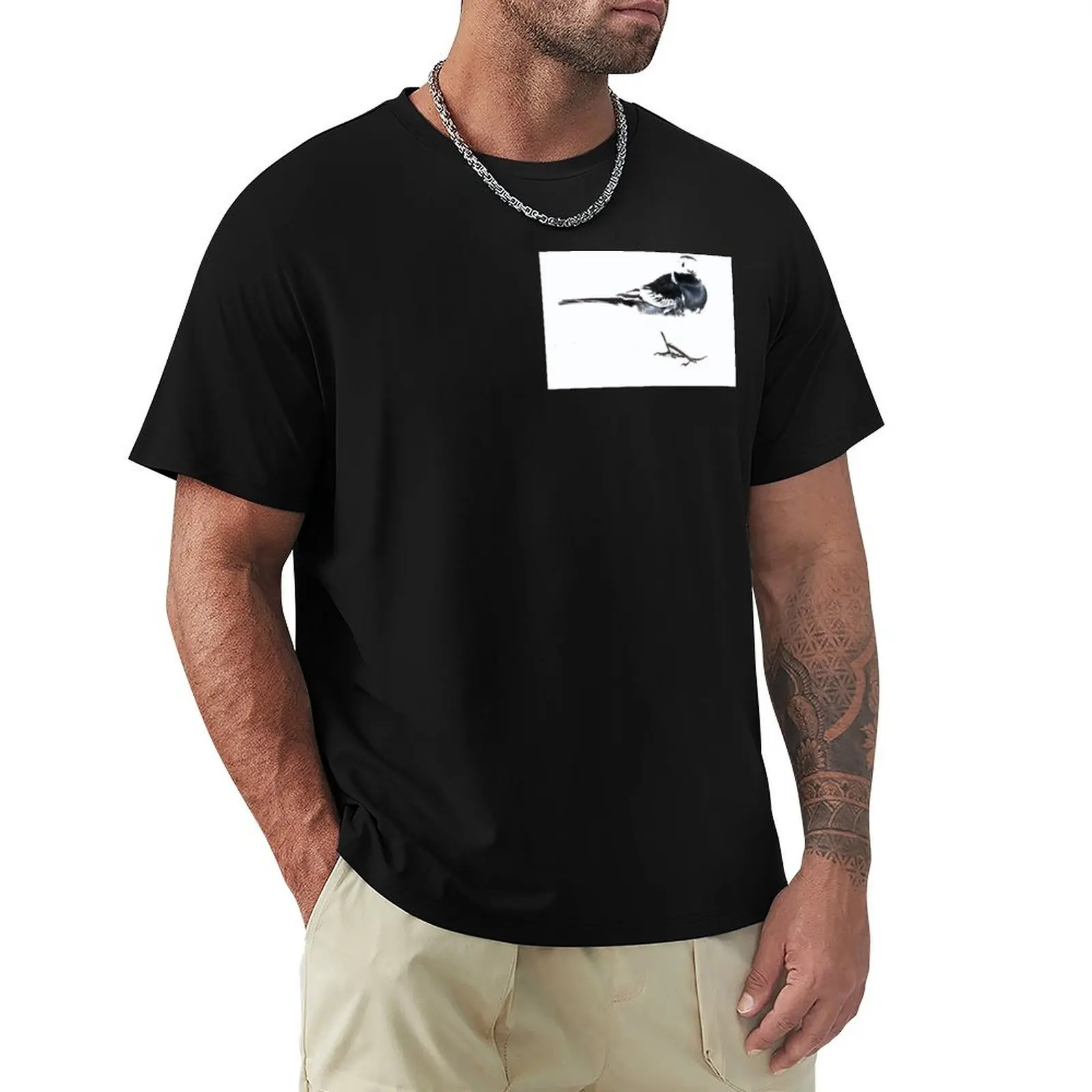 Pied Wagtail T-Shirt sweat anime mens clothing