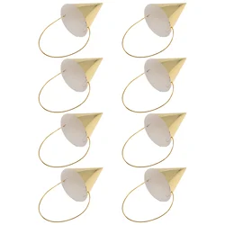 8pcs Adorable Children Birthday Hats Birthday Party Favors Hair Accessories
