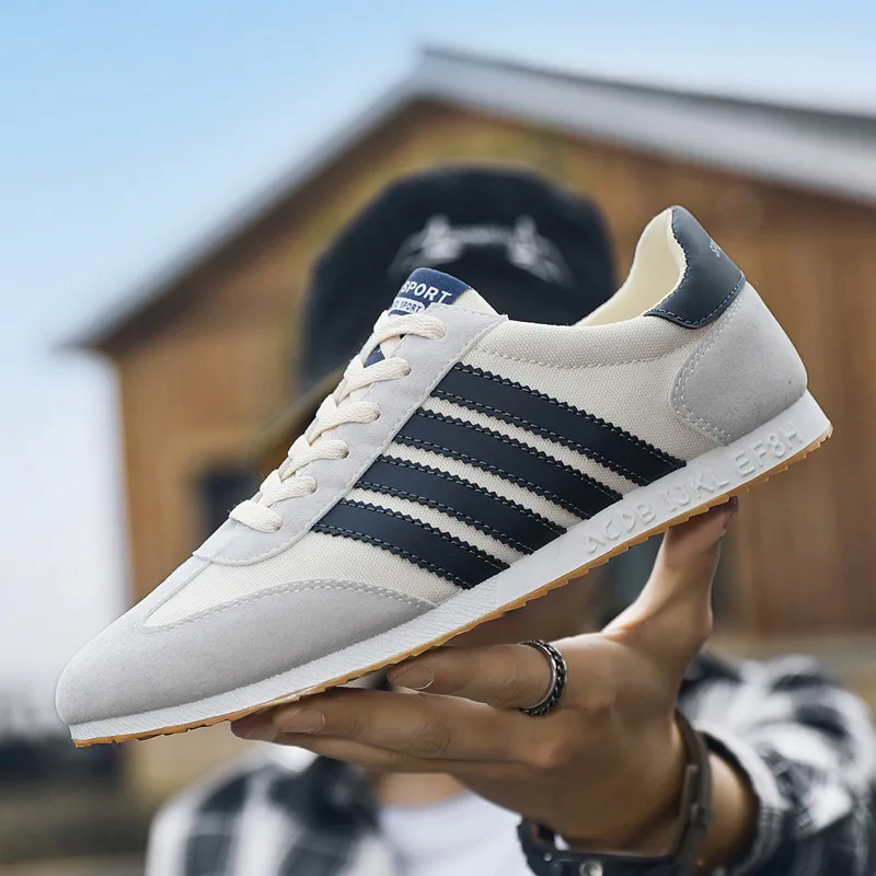 Men Mesh Casual Sports Shoes Spring and Autumn New Fashion Casual Forrest Gump Versatile Lace Up Student Running Shoes