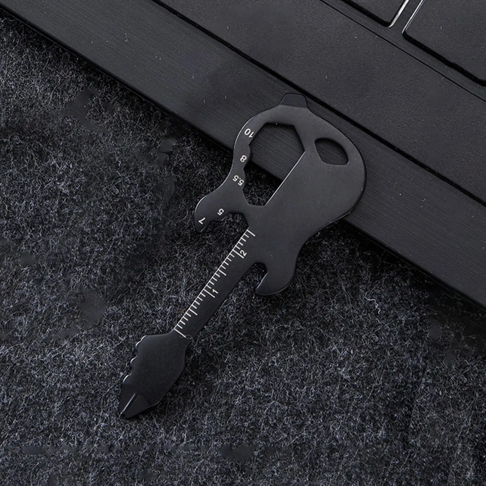 Keychain Bottle Opener Portable Stainless Steel Carabiner Guitar Carabiner Utility Keychain For Men For Boyfriend Music Lovers