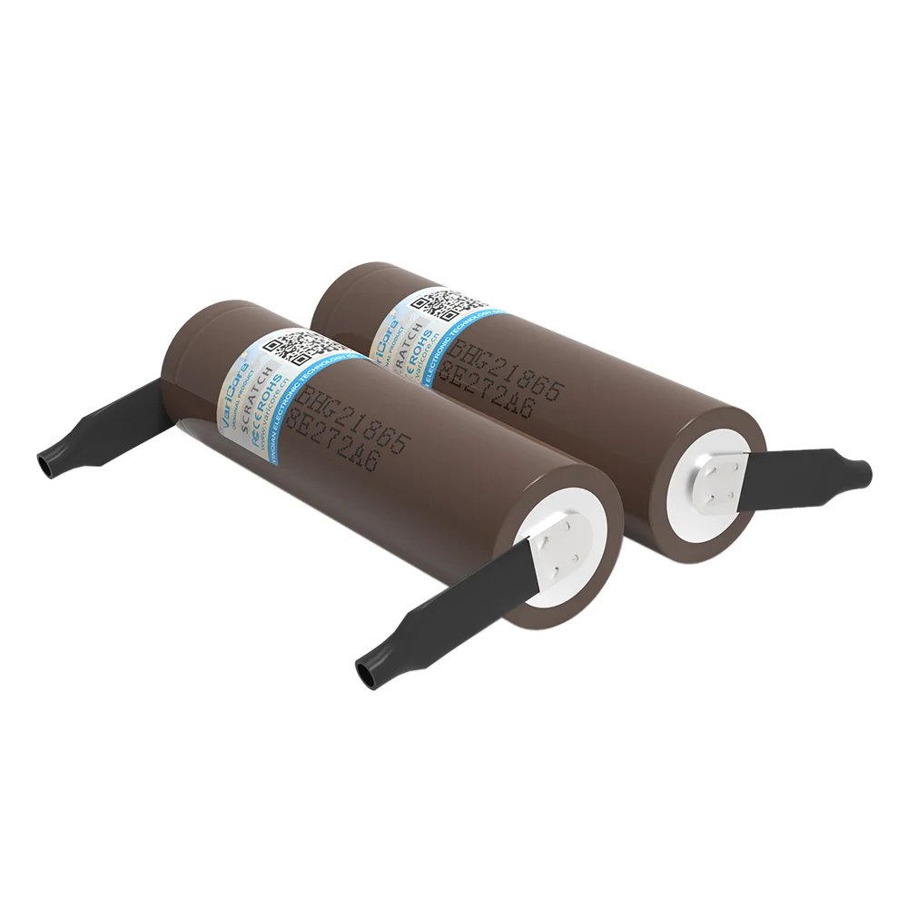 VariCore Original New HG2 18650 3000mAh Rechargeable Battery 3.7V/3.6V discharge 20A dedicated batteries + DIY Nickel sheet