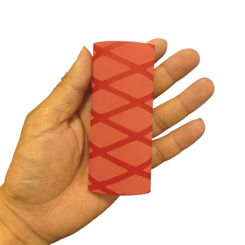 10cm 30mm OD Heat Shrink Table Tennis Racket Handle Grip Sleeve, Non-Slip Textured Tube for Ping Pong Bat & Fishing Rod Handle