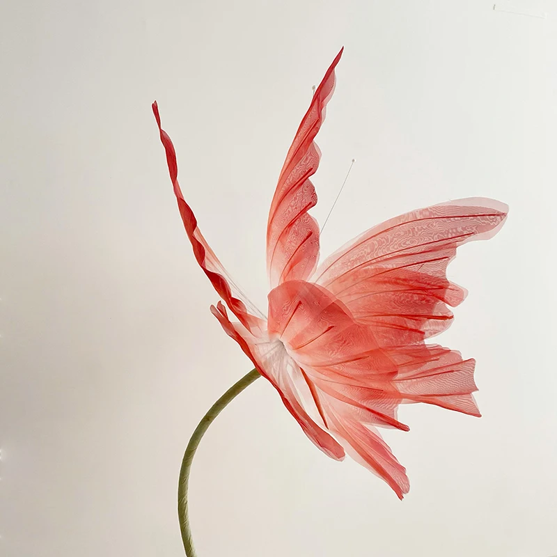 Customized three-dimensional silk butterfly for paper art, indoor flower wall, beautiful and beautiful photography