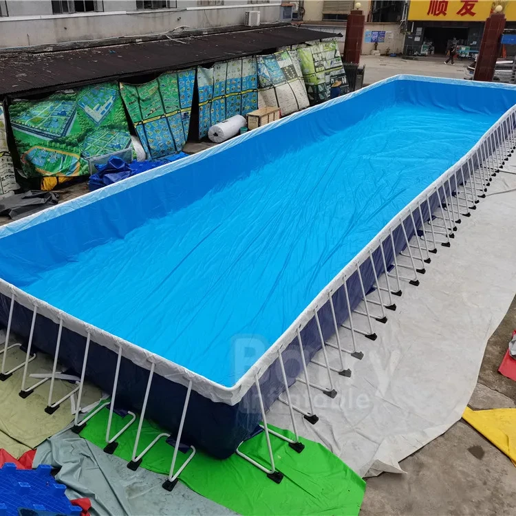 Above Ground Pool Price Steel Frame Oval Or Rectangle Swimming Pools For Kids And Adults With Filter Pump And Ladder