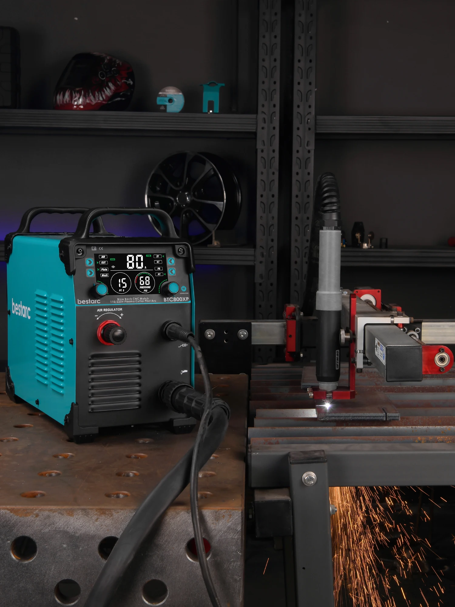 Bestarc Plasmasnijder Non-HF Pilot Arc CNC 220V/380V 80A BTC800XP Met 16mm Schone Snede 40 mm Max. Snede - afbeelding 2