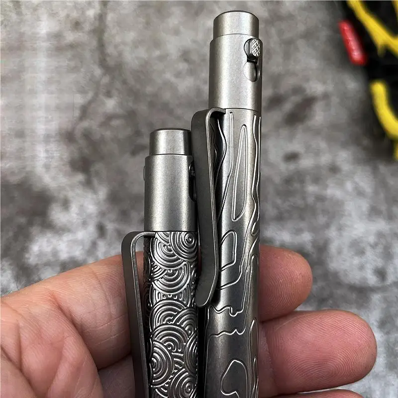 New 1PC EDC Titanium Alloy Pen With Collection Writing Multi-functional Portable Pen Outdoor EDC Tools