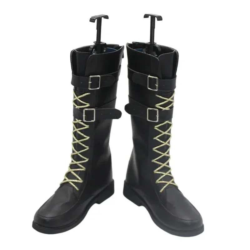 

2025 RealCos Game Nu Garu High Heel PU Leather Shoes Halloween Carnival Boots Cosplay Prop Custom Made