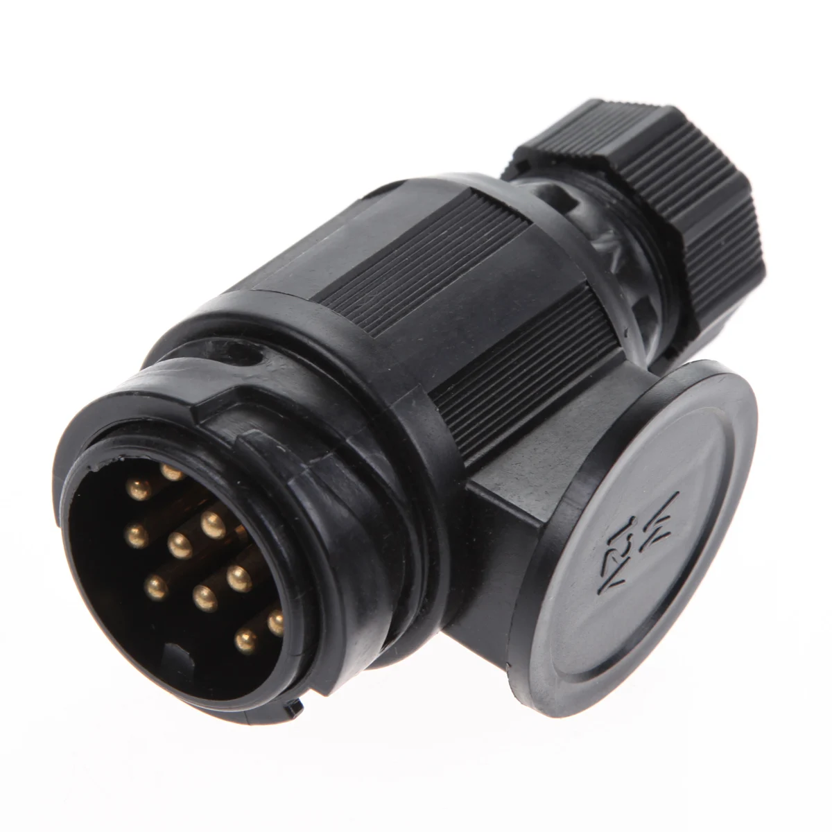 

13 PIN EURO PLASTIC PLUG 12V CARAVAN TRAILER ELECTIRC PLUG MAYPOLE MP128