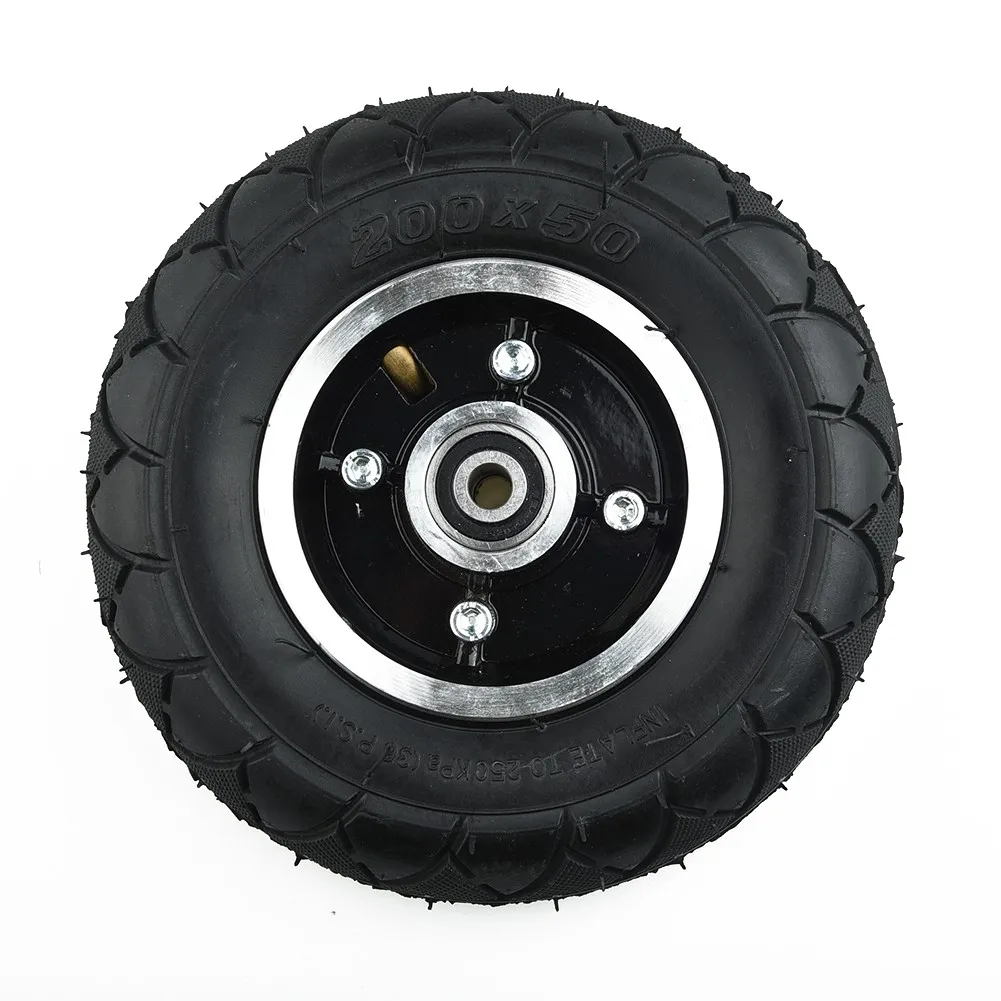 8 Inch Tire Inner Tube Set Pneumatic Electric Scooter Set With Wheel Hub And Bearing 200X50 Rubber Wheel Replacement Parts