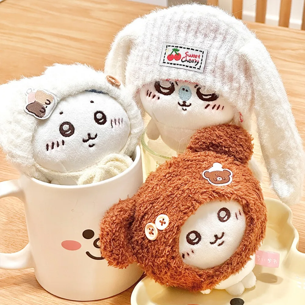 Fashion Rabbit Ears Doll Hat Cat Ears Endless Cream Series Doll Clothes Set Bread Clothes Cotton Doll Clothes 10cm Doll