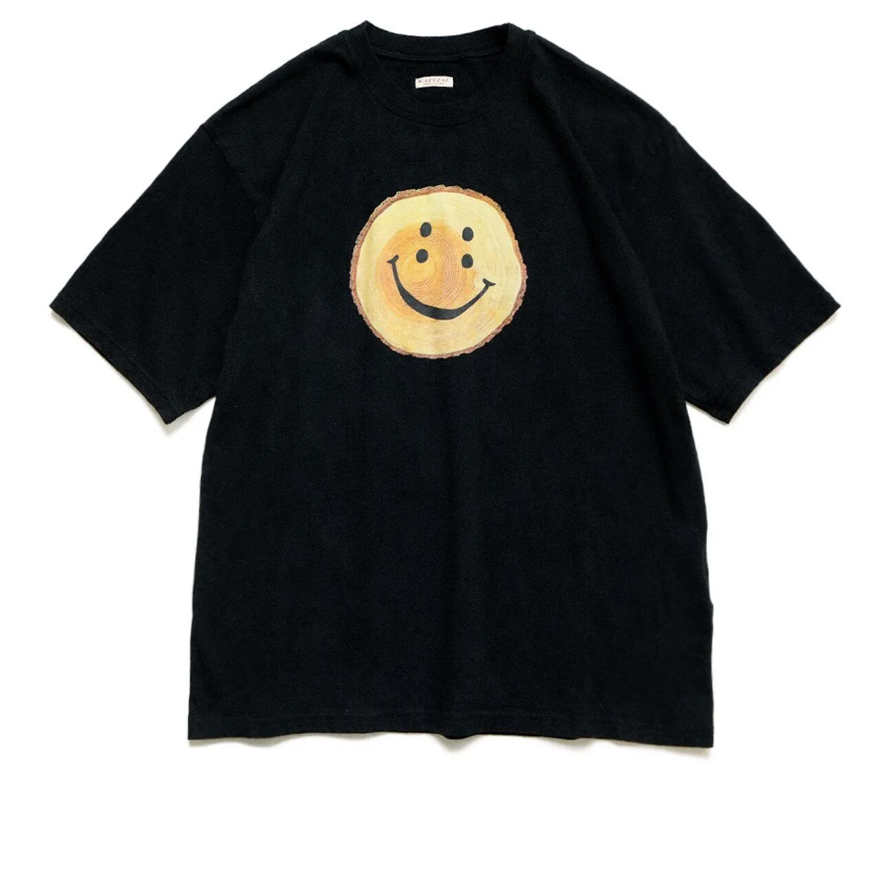 

24SS KAPITAL Hirata and Hongri Casual Cotton Loose Round Neck Smiling Printed Short Sleeved T-shirt for Men and Women
